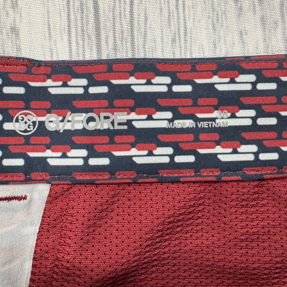 NWT G/FORE Maverick Hybrid Performance Golf Shorts 38 Red GMR000011 Men $125 - Picture 5 of 13